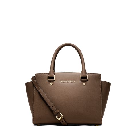 Selma Saffiano Leather Medium Satchel 